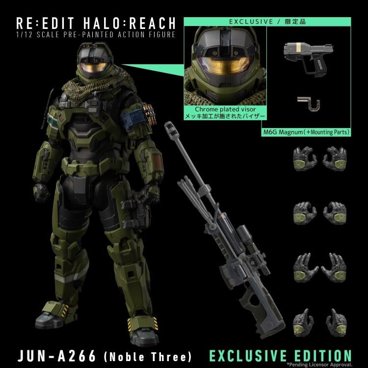 Halo: Reach RE:EDIT JUN-A266 (Noble Three) 1/12 Scale PX Previews