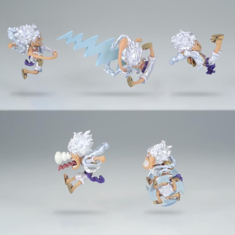 One Piece World Collectable Figure Monkey D. Luffy Gear 5 (Special Metallic Color Ver.) Box of 12 Random Figures Gallery Image 5