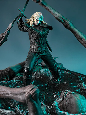 The Witcher Geralt vs. Kikimora Limited Edition Statue Gallery Image 2