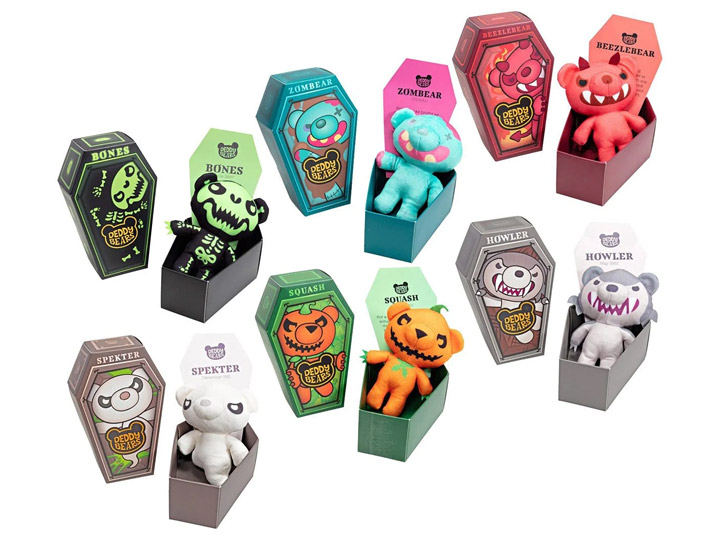 Deddy Bears 5" Plush in Coffin Set of 8 Plush Gallery Image 1