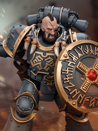 Warhammer: The Horus Heresy Space Wolves Grey Slayer Pack Hurscarl 1/18 Scale Action Figure Gallery Image 2