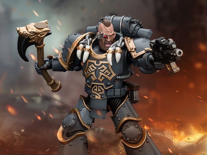 Warhammer: The Horus Heresy Space Wolves Grey Slayer Pack Grey Slayer (Ver. 2) 1/18 Scale Action Figure Gallery Image 1