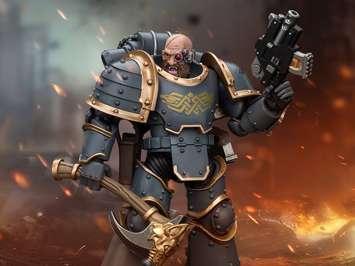 Warhammer: The Horus Heresy Space Wolves Grey Slayer Pack Grey Slayer (Ver. 3) 1/18 Scale Action Figure Gallery Image 1