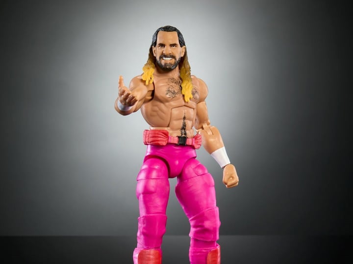 WWE WrestleMania Elite Collection Seth Rollins (Howard Finkel BAF) Gallery Image 1