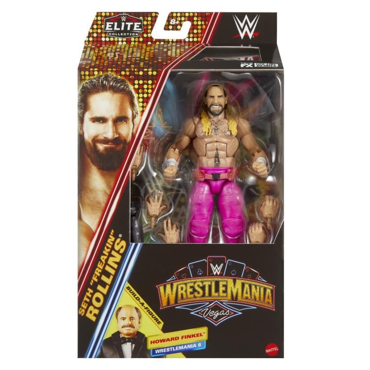 WWE WrestleMania Elite Collection Seth Rollins (Howard Finkel BAF) Gallery Image 8