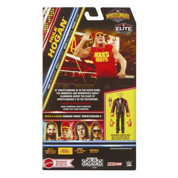 WWE WrestleMania Elite Collection Hulk Hogan (Howard Finkel BAF) Gallery Image 9