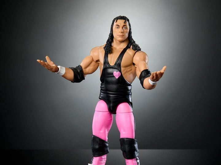 WWE WrestleMania Elite Collection Bret Hart (Howard Finkel BAF) Gallery Image 1