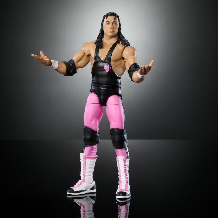 WWE WrestleMania Elite Collection Bret Hart (Howard Finkel BAF) Gallery Image 3