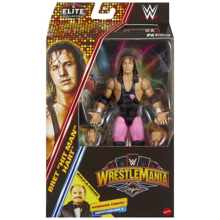 WWE WrestleMania Elite Collection Bret Hart (Howard Finkel BAF) Gallery Image 8