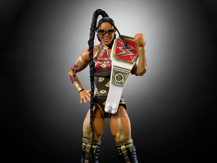 WWE WrestleMania Elite Collection Bianca Belair (Howard Finkel BAF) Gallery Image 1