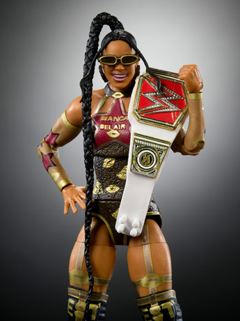 WWE WrestleMania Elite Collection Bianca Belair (Howard Finkel BAF) Gallery Image 2