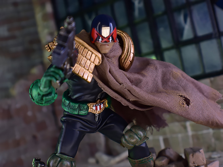 2000 AD Exquisite Super Series Cursed Earth Judge Dredd 1:12 Scale SDCC 2024 PX Previews Exclusive Action Figure Gallery Image 1