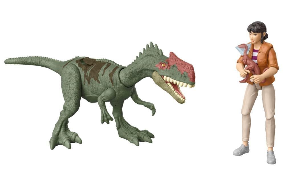 Jurassic World: Chaos Theory Human & Dino Yaz & Monolophosaurus