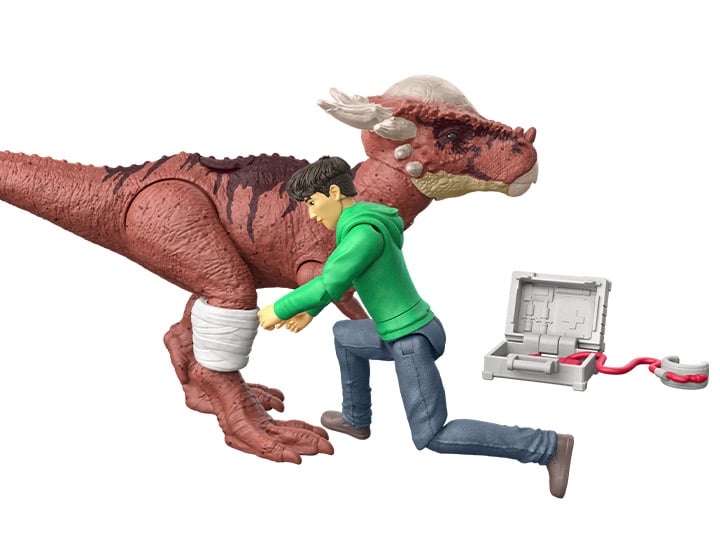Jurassic World: Chaos Theory Human & Dino Kenji & Stygimoloch