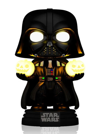 Pop! Super: Star Wars - Light-Up Darth Vader Holding Jack-o-Lanterns Gallery Image 2
