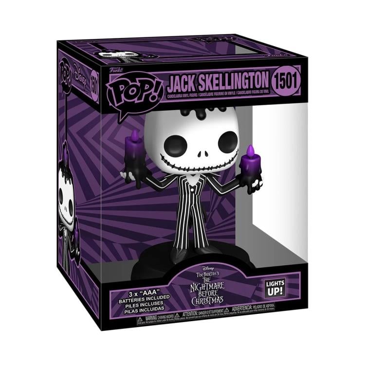 Pop! Super: The Nightmare Before Christmas - Light-Up Jack Skellington Holding Candles Gallery Image 4