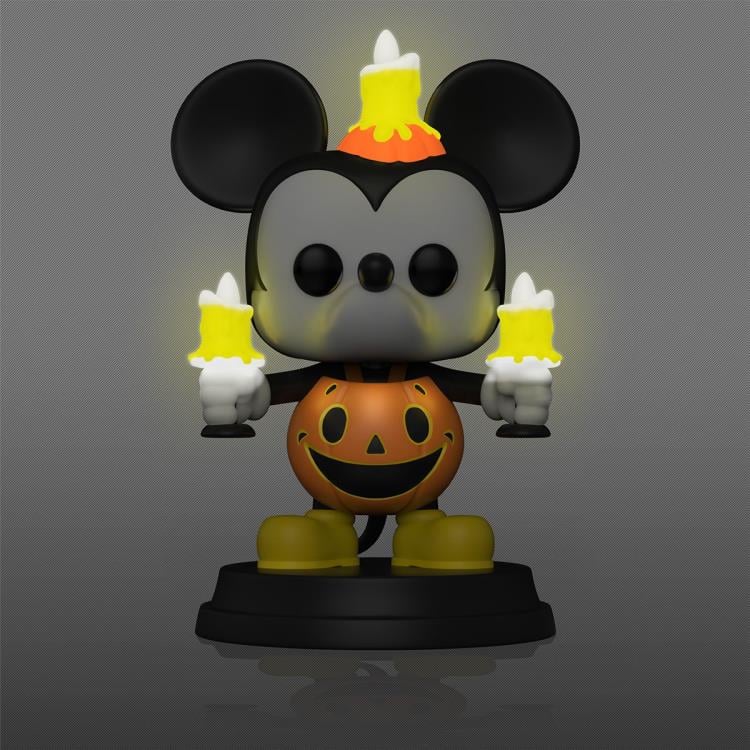 Pop! Super: Disney - Light-Up Mickey Mouse in Pumpkin Costume Gallery Image 3