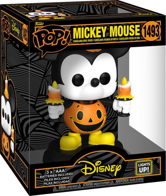 Pop! Super: Disney - Light-Up Mickey Mouse in Pumpkin Costume Gallery Image 4