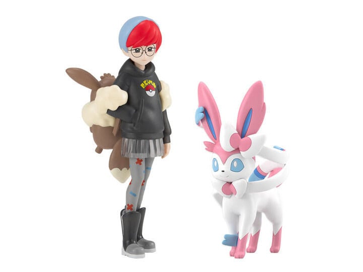 Pokemon Scale World Paldea Region Penny & Sylveon Figure Set Gallery Image 1