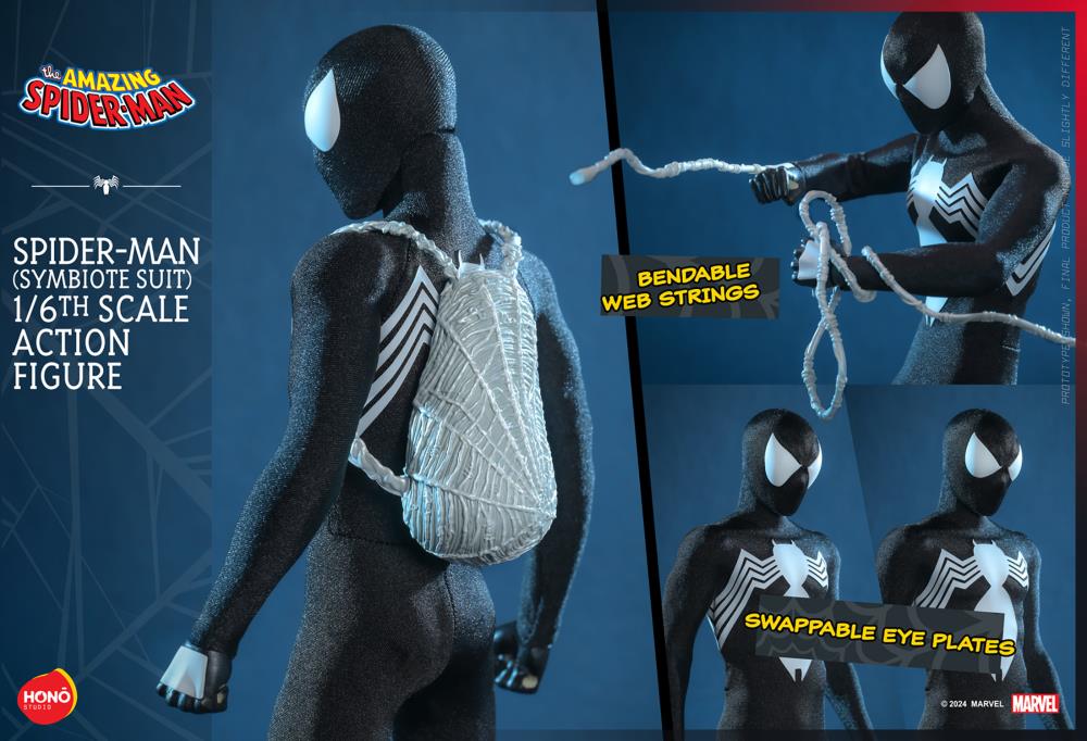 Marvel Comics HS04 Spider-Man (Symbiote Suit) 1/6th Scale Collectible Figure Gallery Image 18
