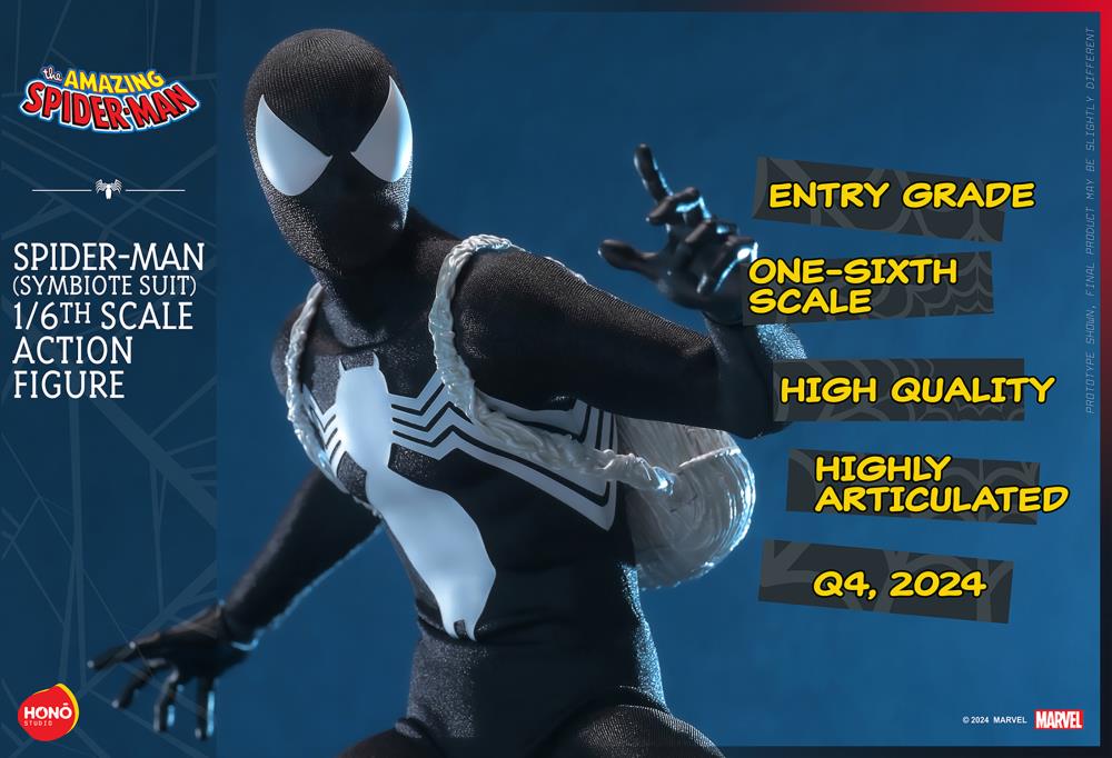 Marvel Comics HS04 Spider-Man (Symbiote Suit) 1/6th Scale Collectible Figure Gallery Image 16