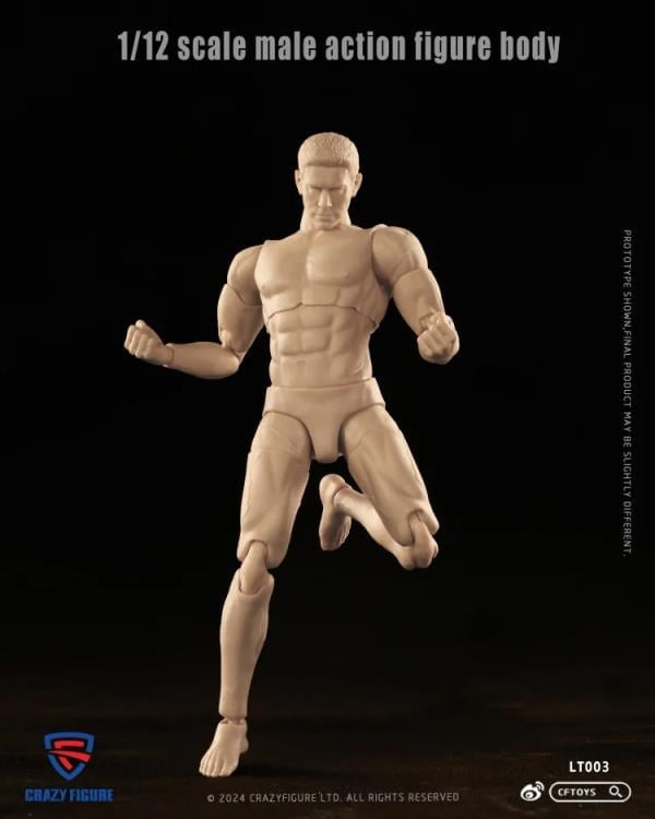 Multi Joint Movable 1/12 Scale Male Body (LT003) Gallery Image 5