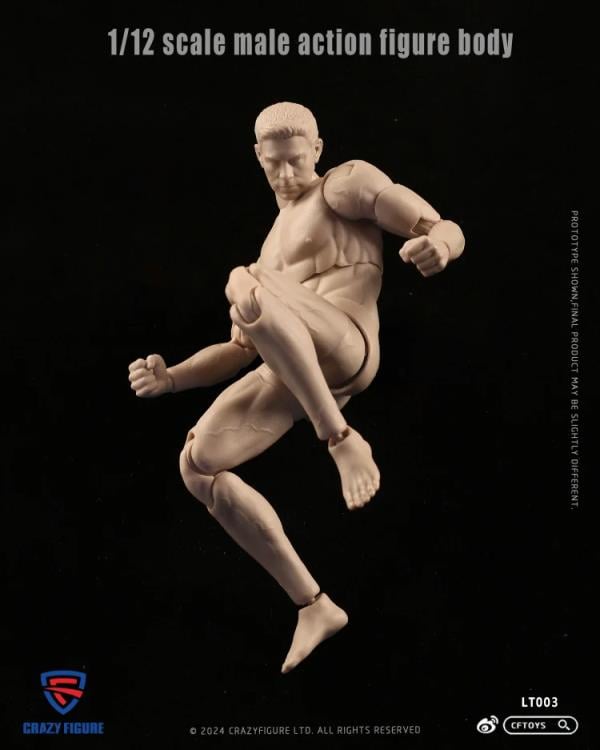 Multi Joint Movable 1/12 Scale Male Body (LT003) Gallery Image 8