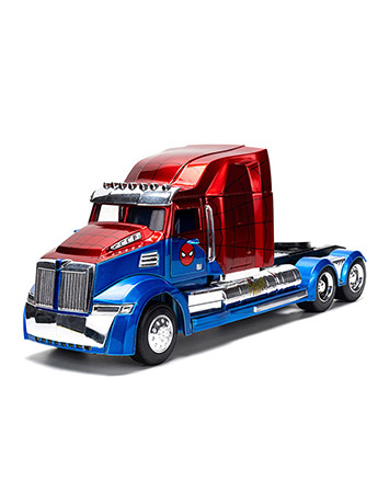 Marvel Hollywood Rides Spider-Man Themed Western Star Big Rig 1/24 Scale Model Gallery Image 2