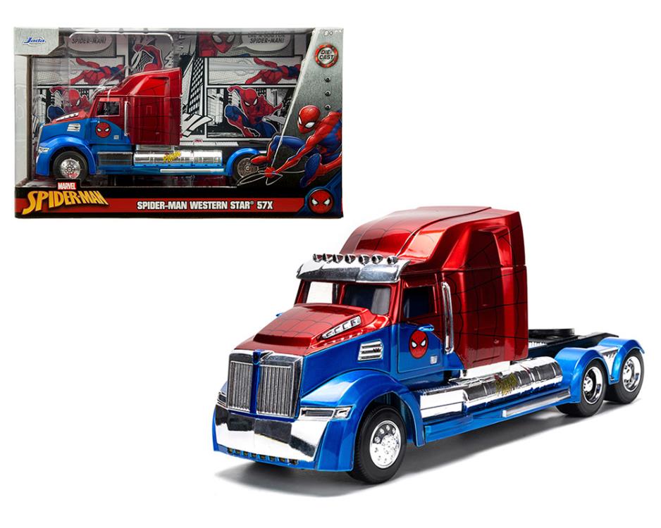 Marvel Hollywood Rides Spider-Man Themed Western Star Big Rig 1/24 Scale Model Gallery Image 3