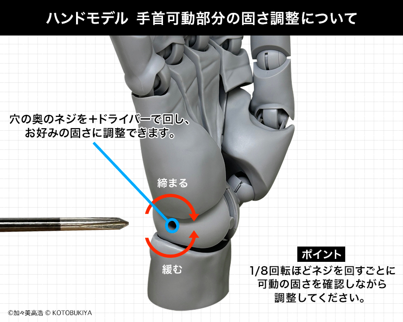 Takahiro Kagami Artist Support Item Hand Model (Left Hand Gray Ver.) Gallery Image 13