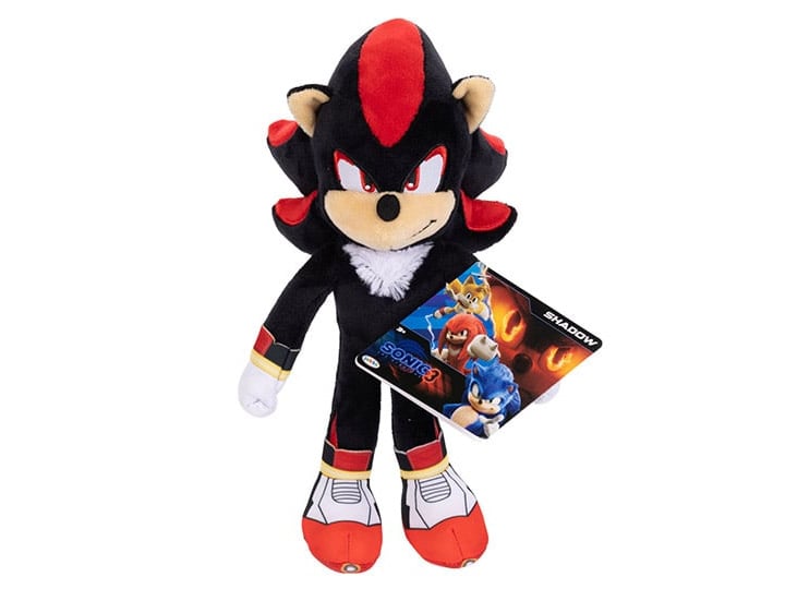 Sonic the Hedgehog 3 9" Shadow Plush Gallery Image 1