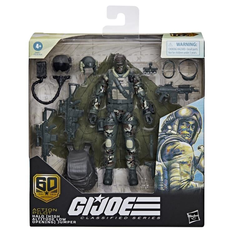 G.I. Joe 60th Anniversary Classified Series Action Pilot Halo Jumper Action Figure Gallery Image 17
