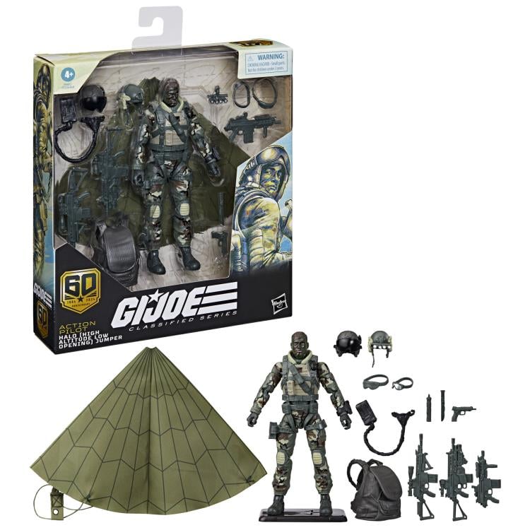 G.I. Joe 60th Anniversary Classified Series Action Pilot Halo Jumper Action Figure Gallery Image 16