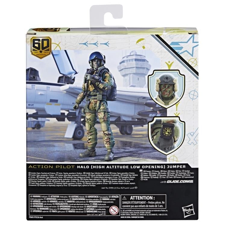 G.I. Joe 60th Anniversary Classified Series Action Pilot Halo