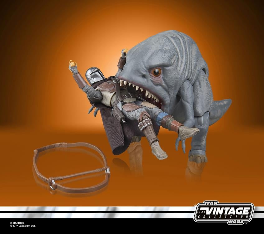 Star Wars: The Vintage Collection The Mandalorian (Arvala-7) & Blurrg Action Figure Set Gallery Image 14