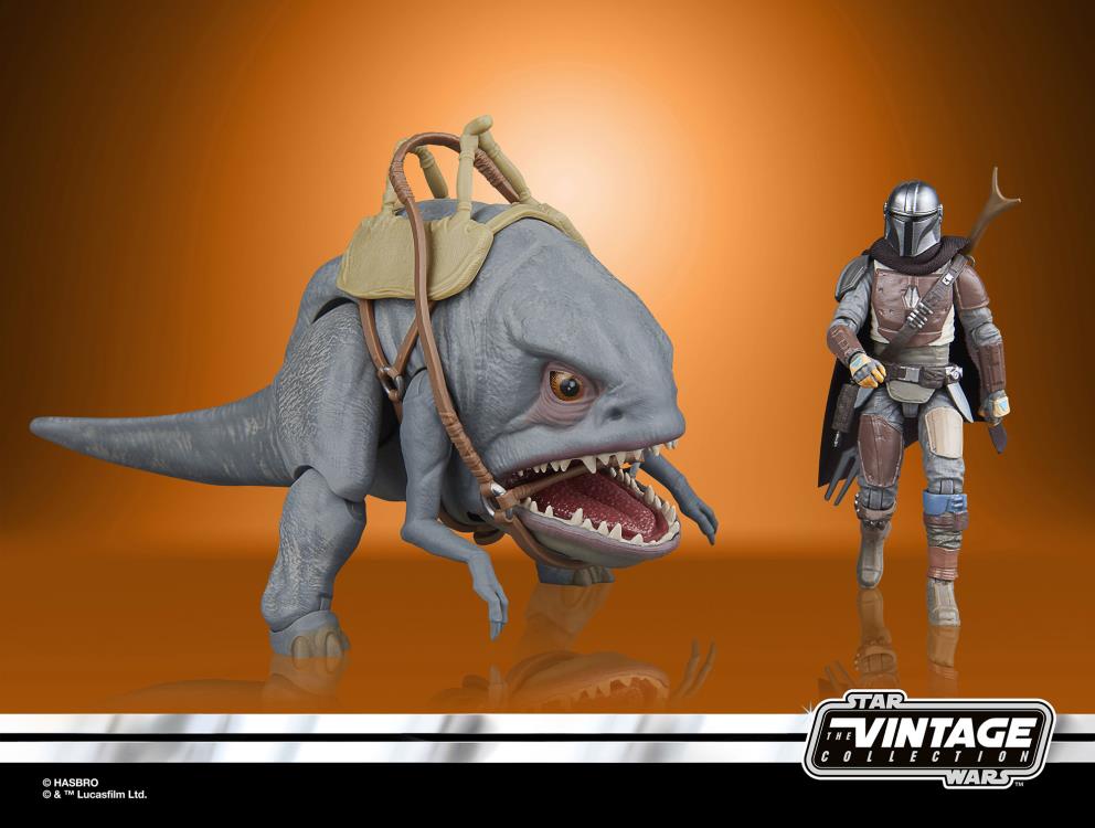 Star Wars: The Vintage Collection The Mandalorian (Arvala-7) & Blurrg Action Figure Set Gallery Image 11