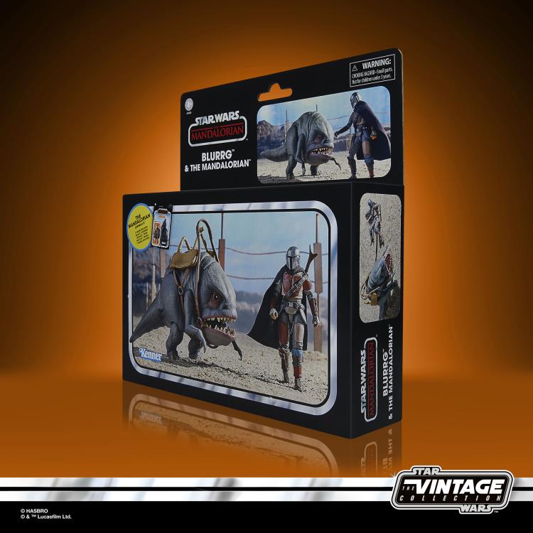 Star Wars: The Vintage Collection The Mandalorian (Arvala-7) & Blurrg Action Figure Set Gallery Image 18