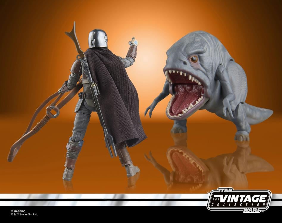 Star Wars: The Vintage Collection The Mandalorian (Arvala-7) & Blurrg Action Figure Set Gallery Image 13