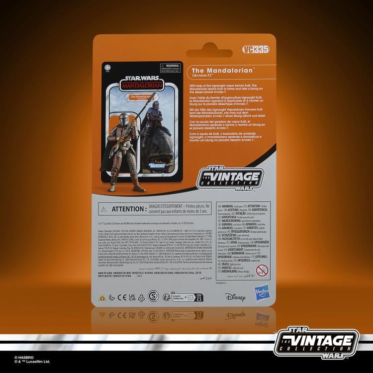 Star Wars: The Vintage Collection The Mandalorian (Arvala-7) & Blurrg Action Figure Set Gallery Image 16