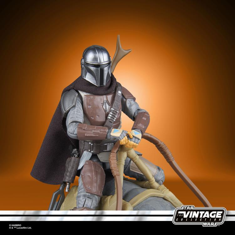 Star Wars: The Vintage Collection The Mandalorian (Arvala-7) & Blurrg Action Figure Set Gallery Image 7