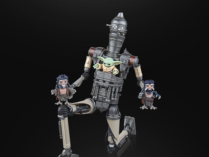 Star Wars: The Black Series 6" Deluxe IG-12 and Grogu Action Figure Set (The Mandalorian) Gallery Image 1