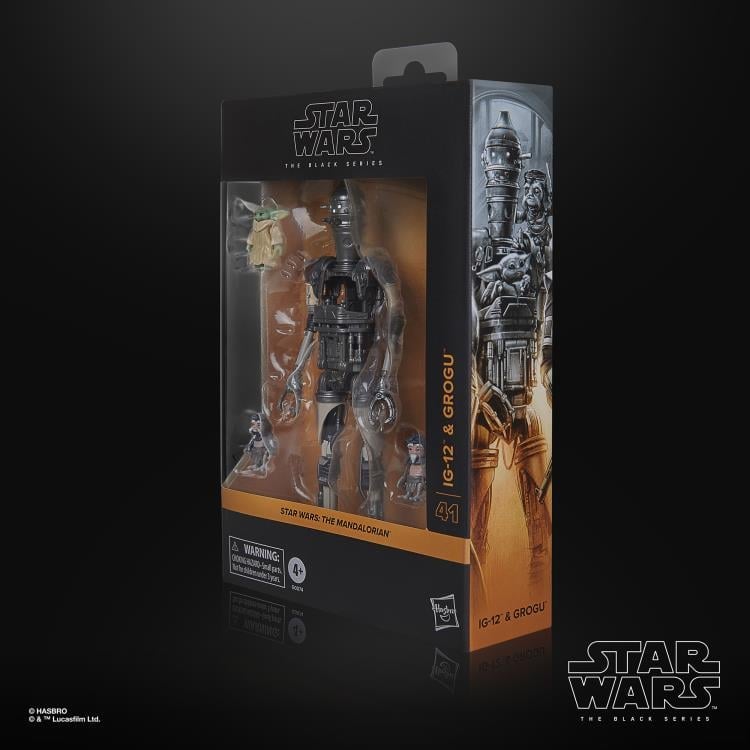 Star Wars: The Black Series 6" Deluxe IG-12 and Grogu Action Figure Set (The Mandalorian) Gallery Image 12