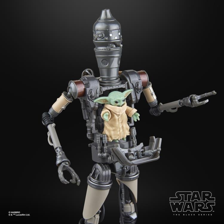 Star Wars: The Black Series 6" Deluxe IG-12 and Grogu Action Figure Set (The Mandalorian) Gallery Image 6
