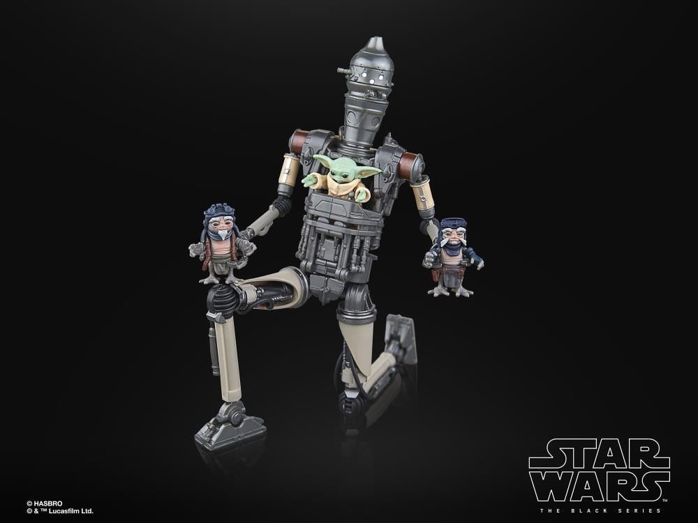 Star Wars: The Black Series 6" Deluxe IG-12 and Grogu Action Figure Set (The Mandalorian) Gallery Image 8