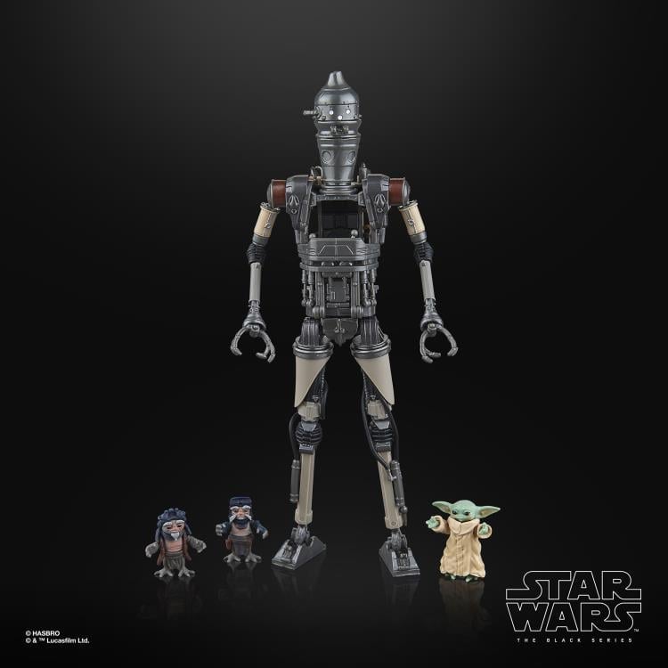 Star Wars: The Black Series 6" Deluxe IG-12 and Grogu Action Figure Set (The Mandalorian) Gallery Image 3
