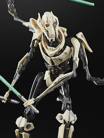 Star Wars: The Black Series Gaming Greats General Grievous (Battle Damaged) (Battlefront II) Action Figure Gallery Image 2