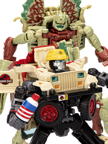 Transformers Collaborative Jurassic Park x Transformers Dilophocon & Autobot JP12 Exclusive Two-Pack Gallery Image 2