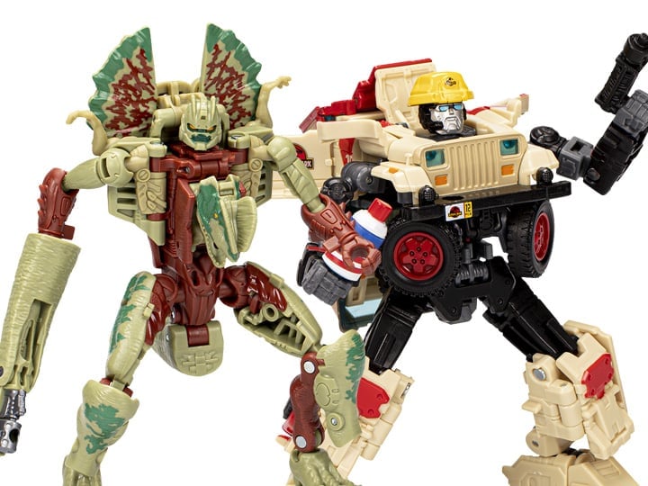 Transformers Collaborative Jurassic Park x Transformers Dilophocon & Autobot JP12 Exclusive Two-Pack Gallery Image 1
