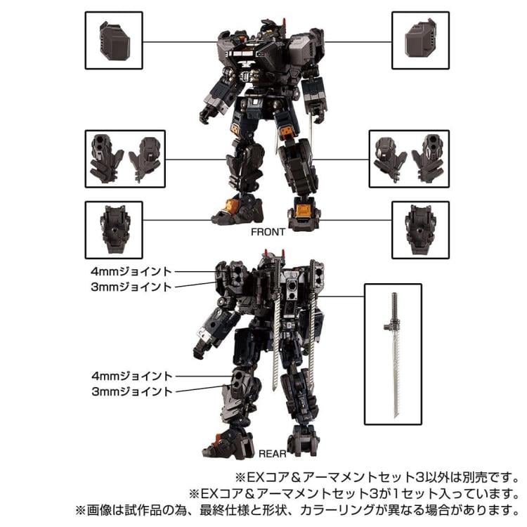 Diaclone TM-30 Tactical Mover EX Core & Armament Wave 3 Set Gallery Image 5