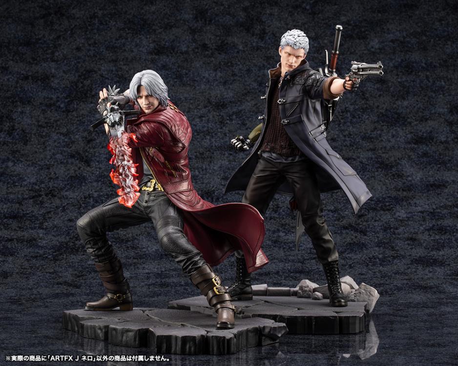 ARTFX J DMC5 ダンテ・ネロ 1/8 完成品フィギュアセット Devil May Cry 5 ArtFX J Nero 1/8 Scale Figure (Reissue)